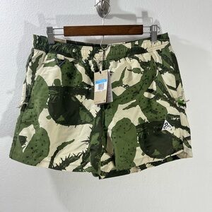 NEW Nike ACG "Reservoir Goat" Shorts Lined Mens Camo Green Size M HV0595-229